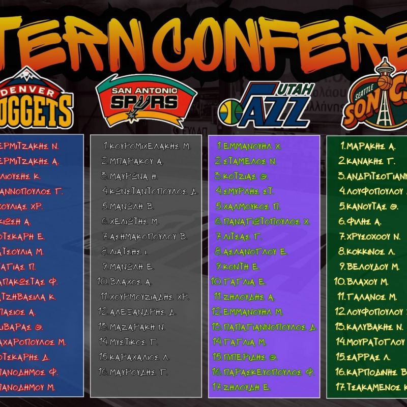 WESTERN CONFERENCE ROSTERS